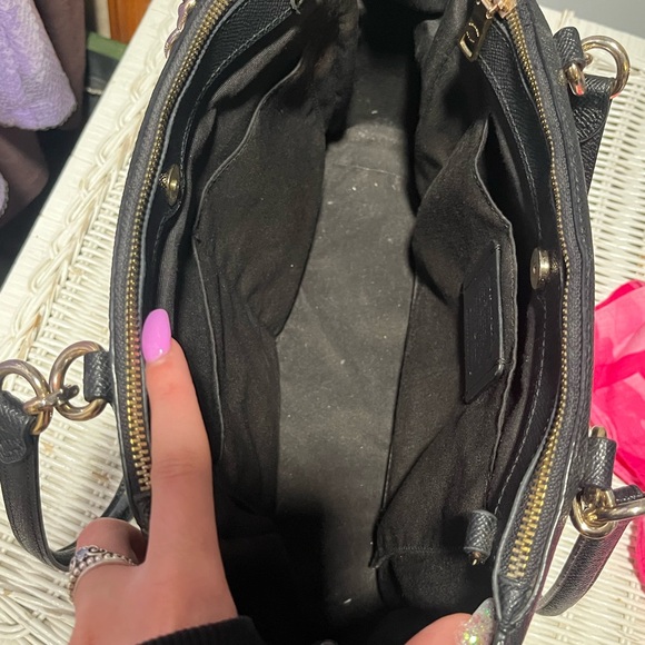 COACH Black Leather Brooke Carryall Shoulder Bag - Picture 6 of 10